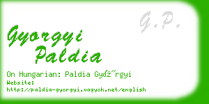 gyorgyi paldia business card